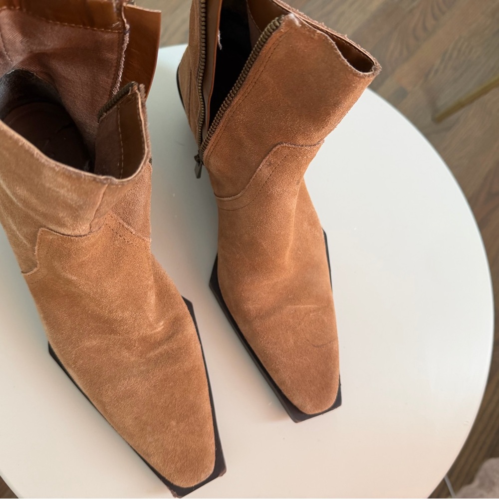 Mango brown suede ankle boots - Picture 7 of 8